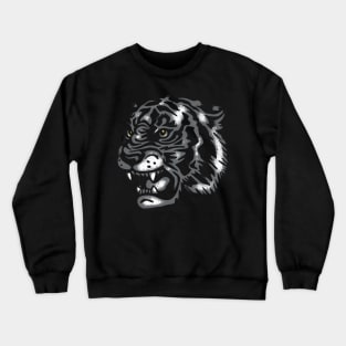 Tiger Tattoo B&W Crewneck Sweatshirt